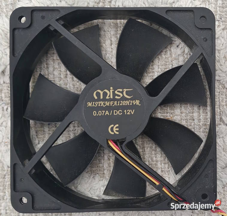 zestaw wentylatorów MIST 120mm 3 czarny małopolskie Gorlice