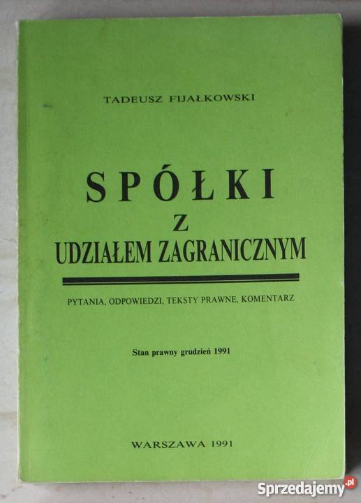 Spółki z udziałem zagranicznym Tadeusz szkoła ponadgimnazjalna Straszyn