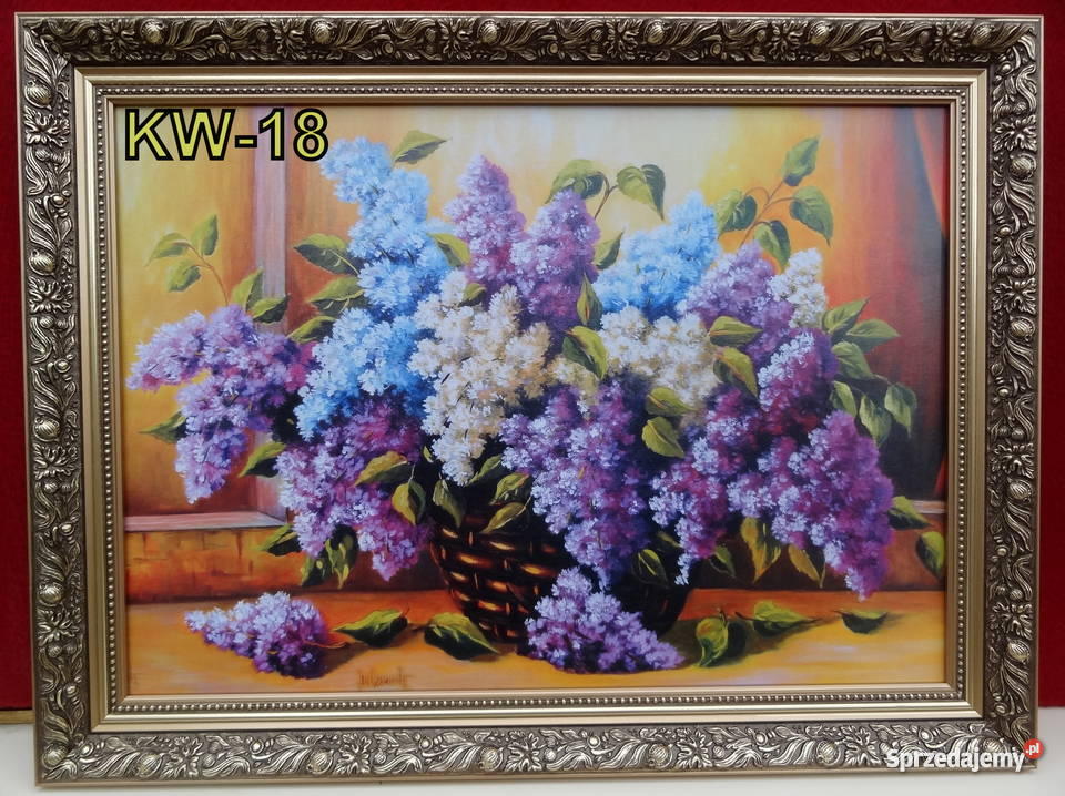 KWIATY Obrazy reprodukcje 80x60 kwiaty do wyboru w