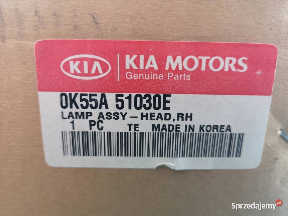 LAMPA PRAWY PRZÓD KIA CARNIVAL 9801 ORYGINAŁ ASO lubelskie