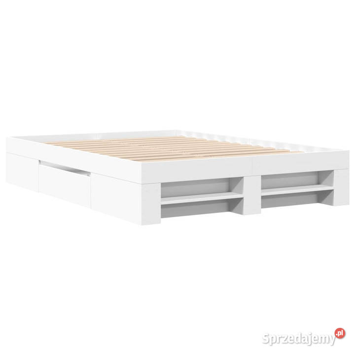 Rama łóżka biała materiał drewnopochodny 135x190 Warszawa sprzedam