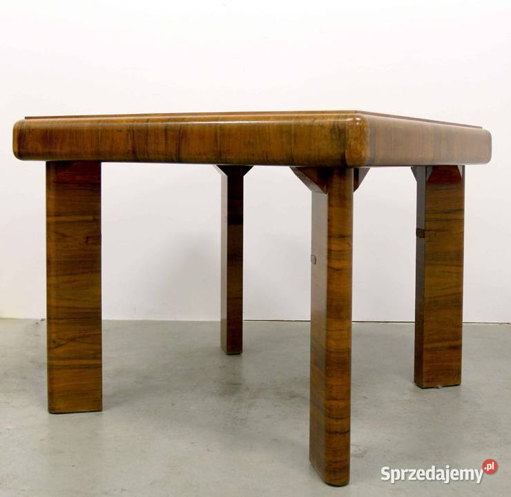 Stolik kawowy Art deco Polska lata 30te orzech mazowieckie Bronisze