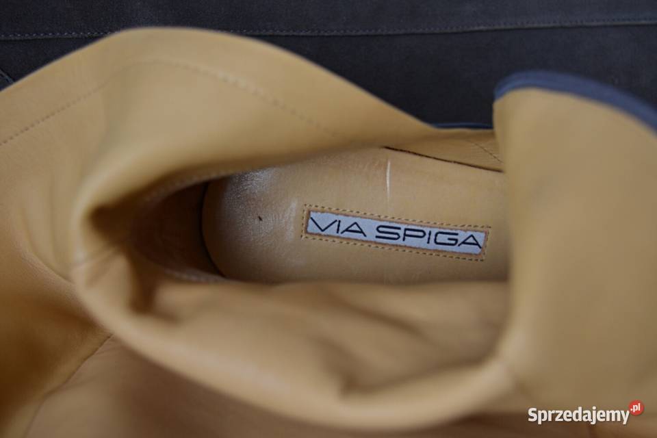 SZARY PRZYJEMNY ZAMSZ kozaki na wygodnej szpilce Białystok