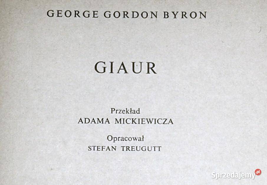 Giaur George Gordon Byron Chełm