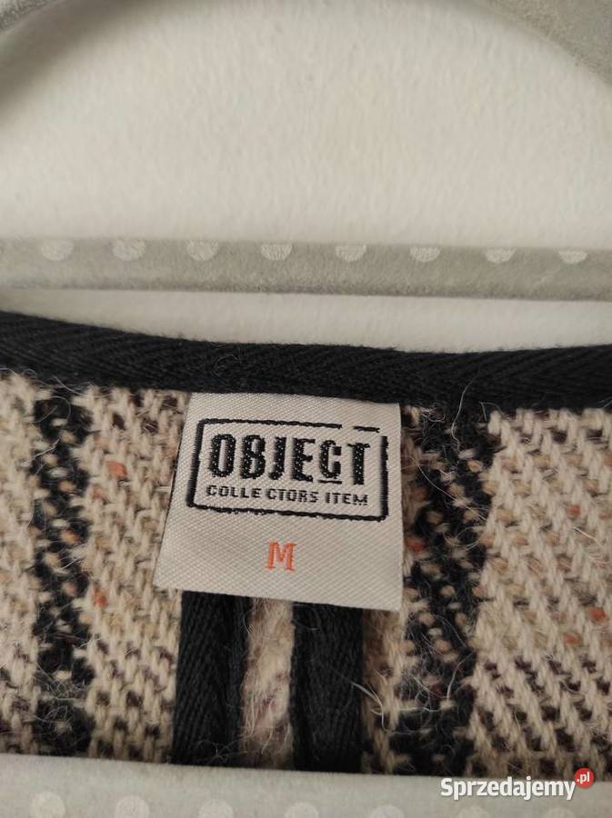 kardigan bez zapięcia object M Kratka Białka sprzedam