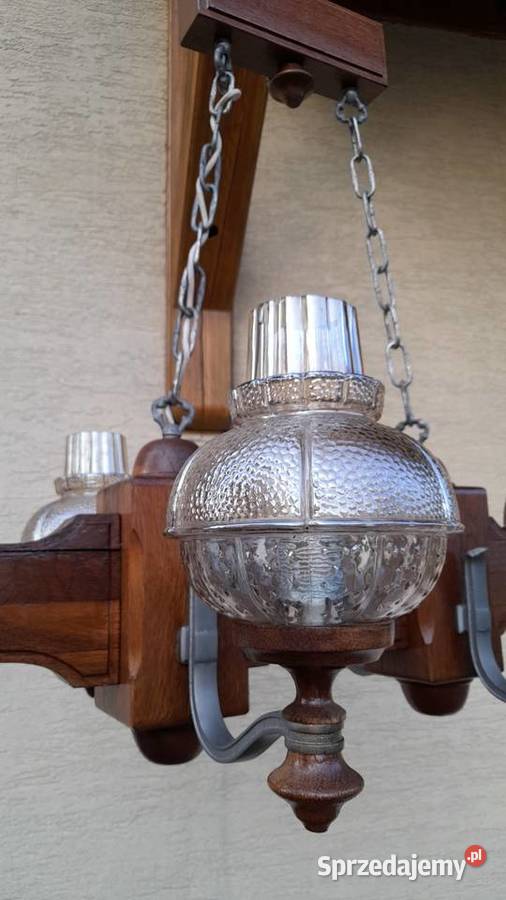 Lampa sufitowa żyrandol stylowy na belce na mazowieckie Garwolin