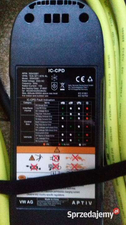 Ładowarka do samochodów elektrycznych VOLKSWAGEN