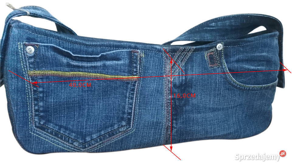 Torebka na ramię codzienna mała pojemna jeans małopolskie Kraków sprzedam