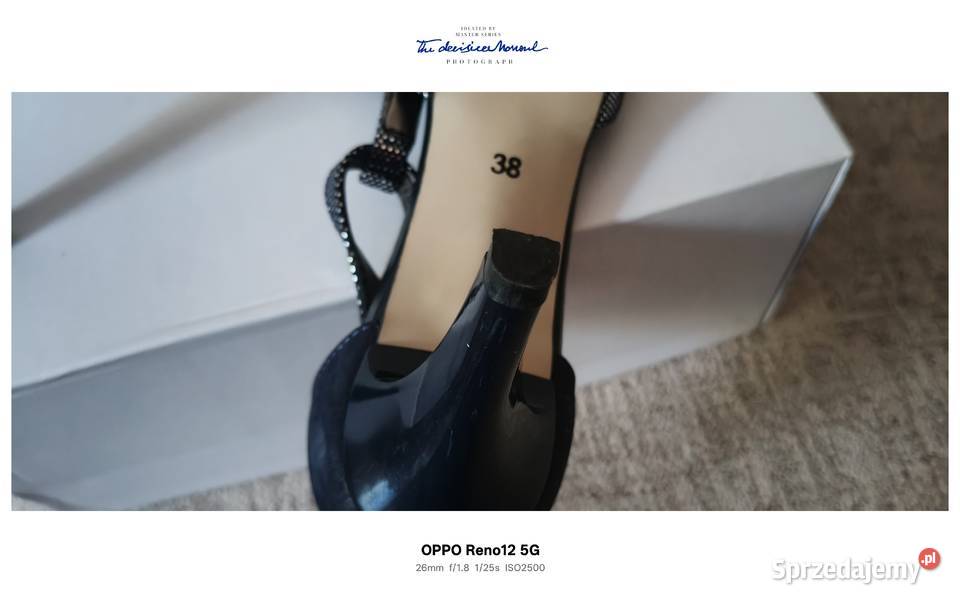 granatowe eleganckie skórzane buty damskie w