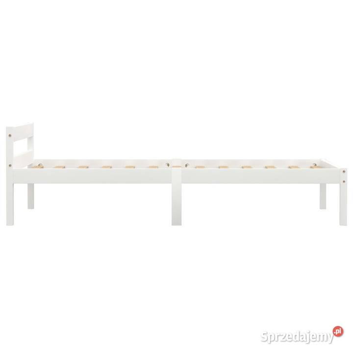 vidaXL Rama łóżka biała lite drewno 283184 Warszawa