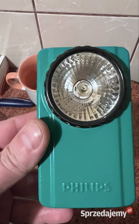 Starą Oryginalną LatarkeLampkę Philips Zielona sprzedam