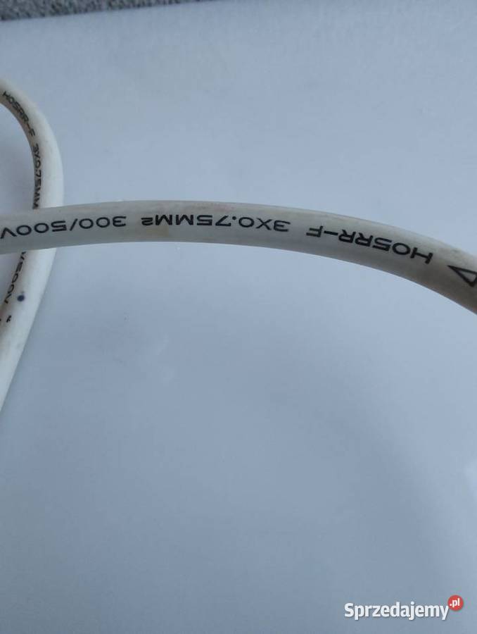 Kabel biały z wtyczką hermetyczną 3 x 075 mm2 warmińsko-mazurskie Olecko