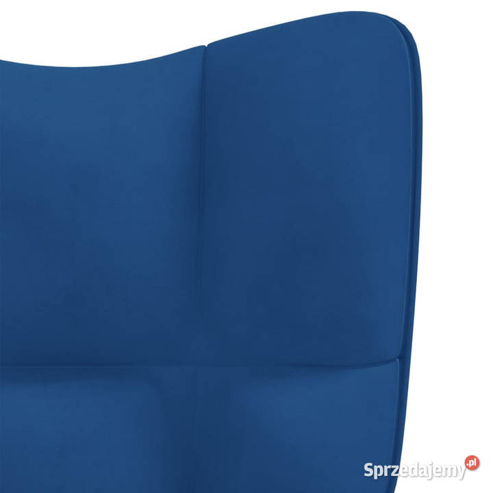 Fotel niebieski obity aksamitem WM328171 Fotele Warszawa sprzedam