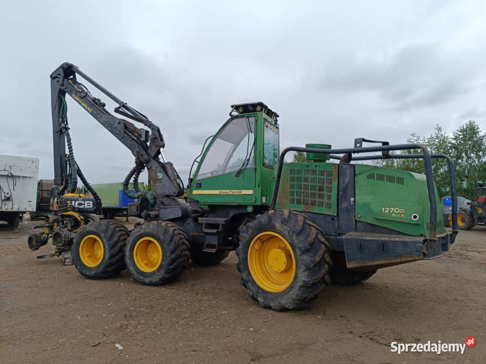 Harvester JOHN DEERE 1270 D 6x6 głowica 758 HD Buchałów
