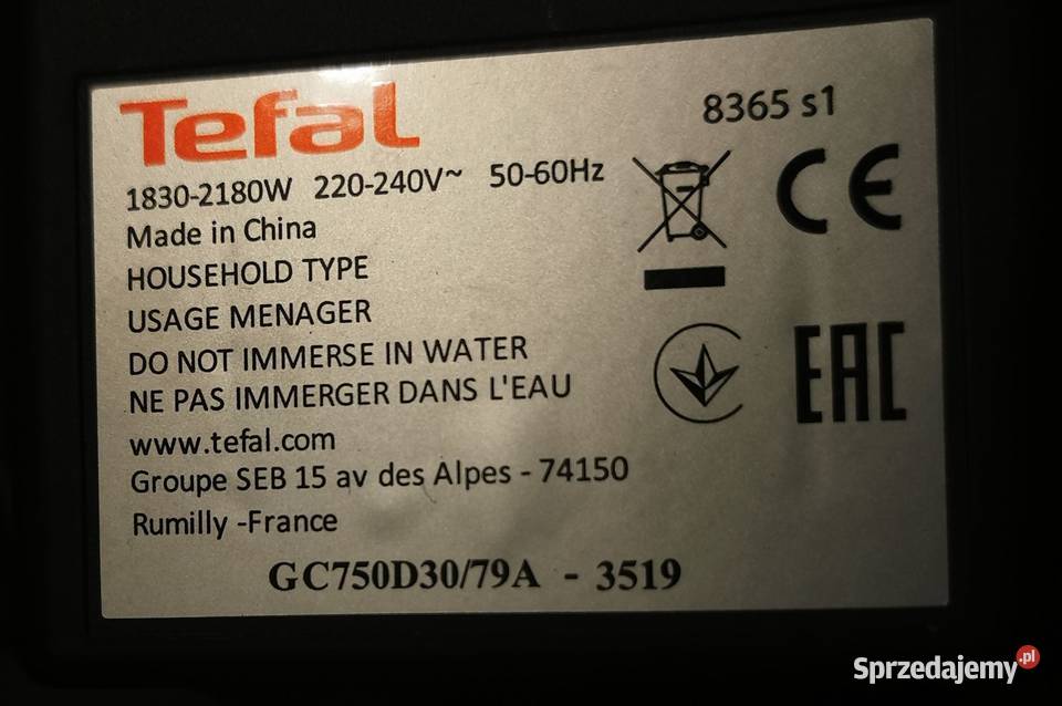 Gril Elektryczny Tefal GC750D30 79A 3519 Sprawny Żyrardów