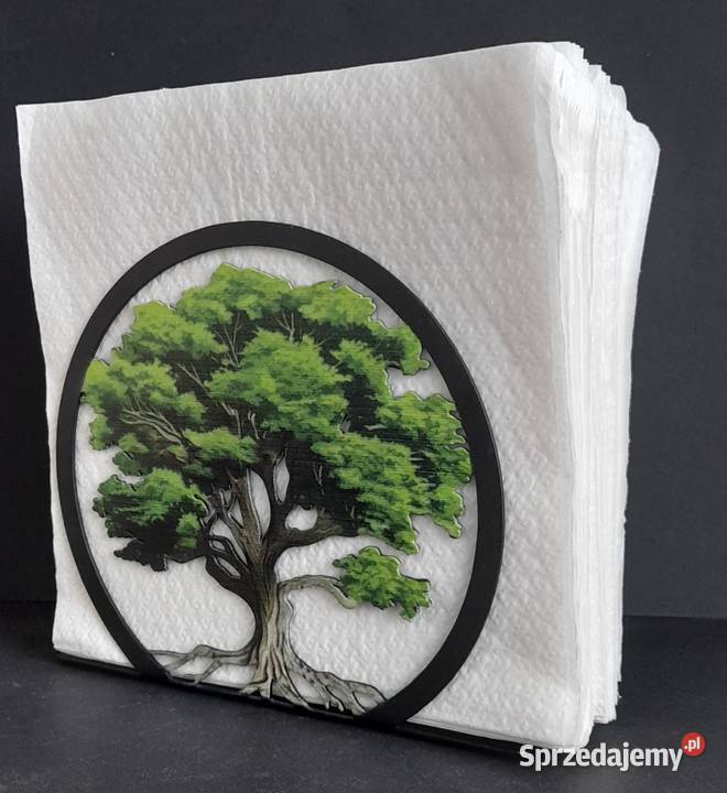 Piękny funkcjonalny serwetnik Metal Pozostałe Rotmanka