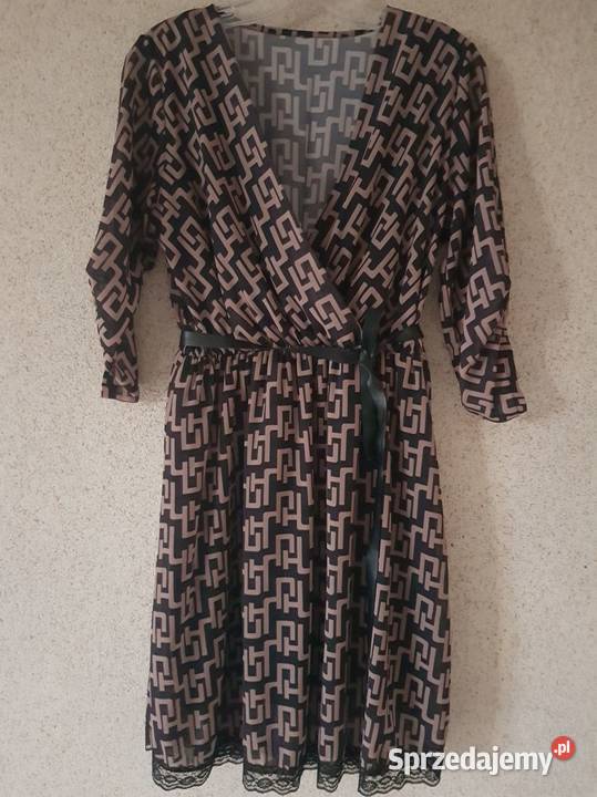 sukienka tunika elegancka koronkowa zwiewna Zara