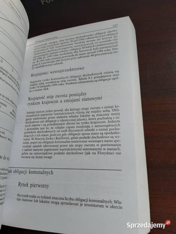 Rynki obligacji analiza i strategie Frank Poznań sprzedam