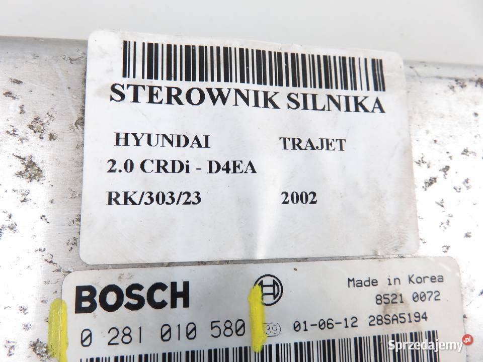 STEROWNIK TRAJET 20 CRDi 0281010580 3910127130 małopolskie