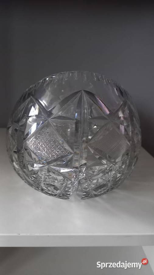 Kryształ duży łódka misa gondola prl vintage Tychy sprzedam