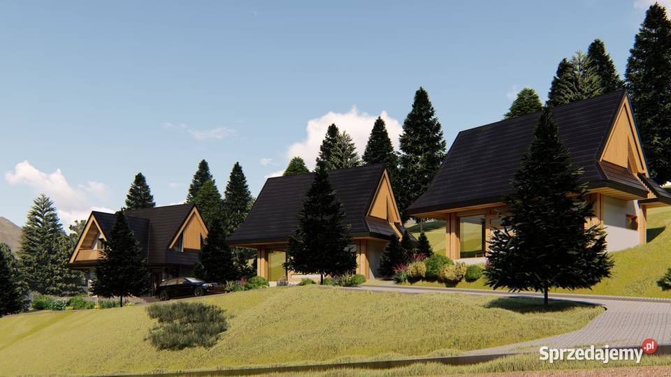 Piękna działka budowlana widok na góry i dolinę Nieruchomości małopolskie