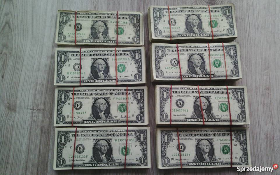 banknoty usa jednodolarowki Jasło