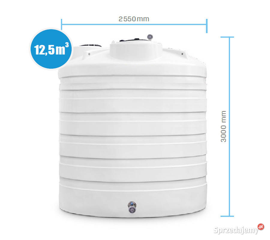 ZBIORNIK NAZIEMNY NA WODĘ PITNĄ 12000L z ATESTEM Katowice