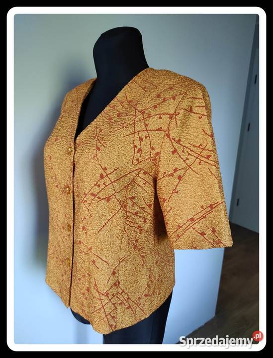 Elegancki żakiet marynarka pomarańczowa XL 42 Rozmiar 42(XL) mazowieckie Płock sprzedam