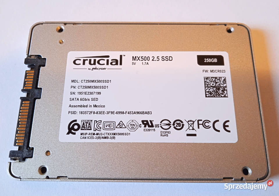 Crucial MX500 250GB SSD 25 SATA III
