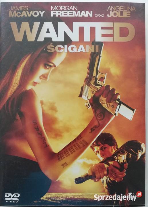 Ścigani DVD Angelina Jolie James McAvoy Morgan Łódź