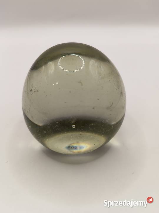 Szklany przycisk do papieru kula ozdoba kryształ