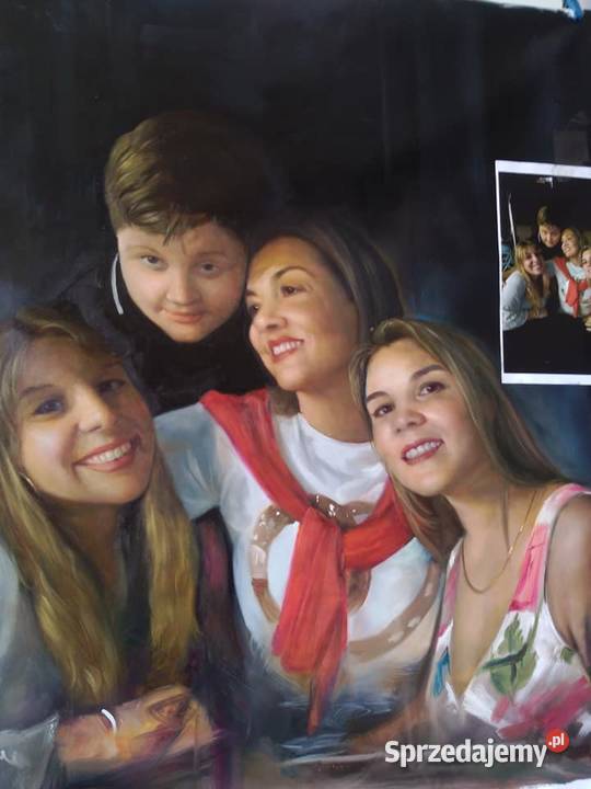 Portret olejny na płótnie Przemyśl