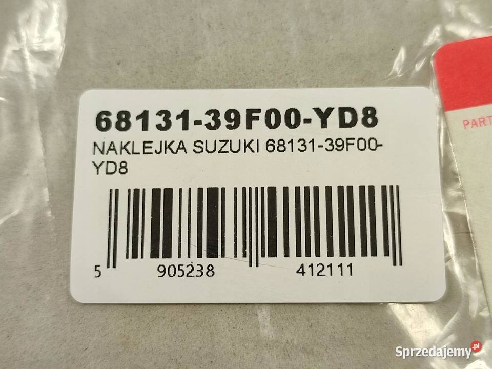 NAKLEJKA SUZUKI NA ZADUPEK SUZUKI GSX750F KATANA