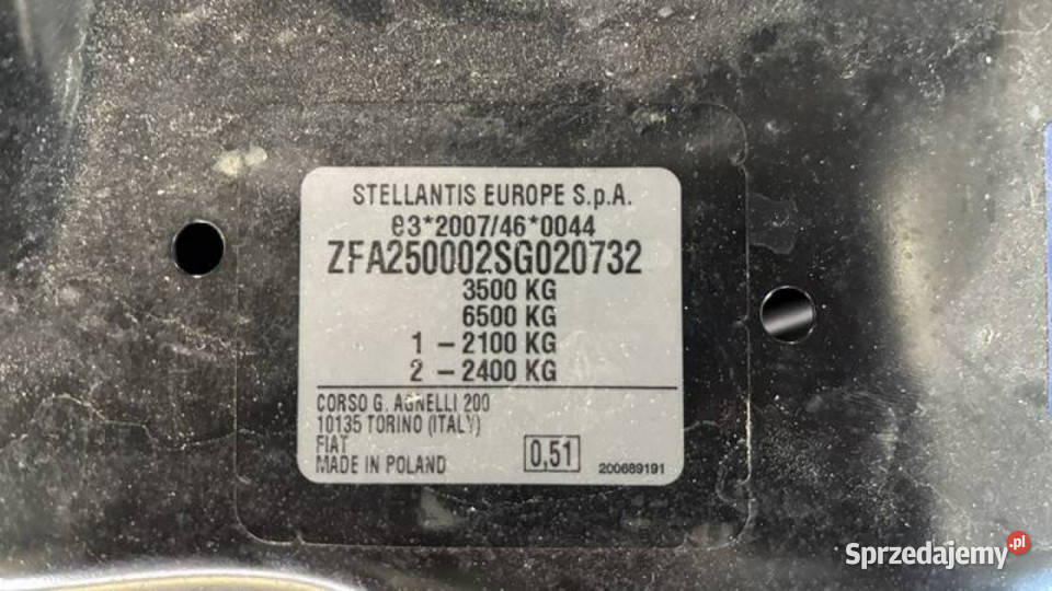 Fiat Ducato MAXI 22 H3POWER L4H2 E64 35t diesel