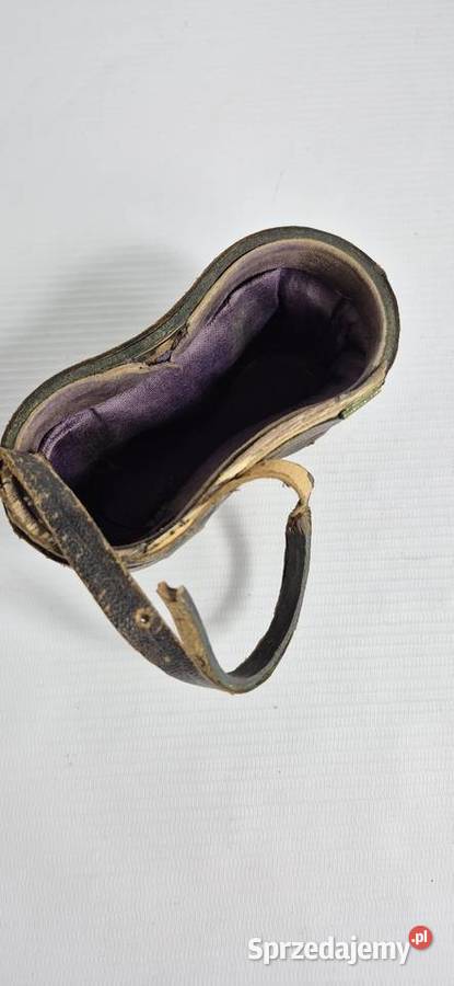 Zabytkowa Lornetka Polowa z Etui I Wojna Biłgoraj