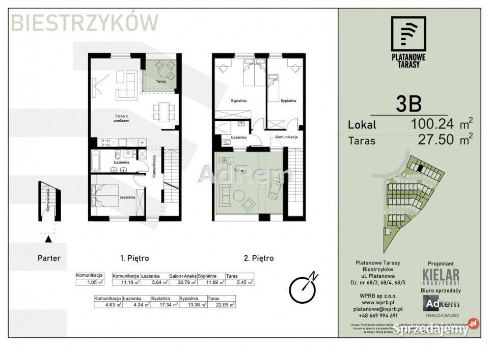 sprzedaży mieszkania Biestrzyków Platanowa miejsce parkingowe