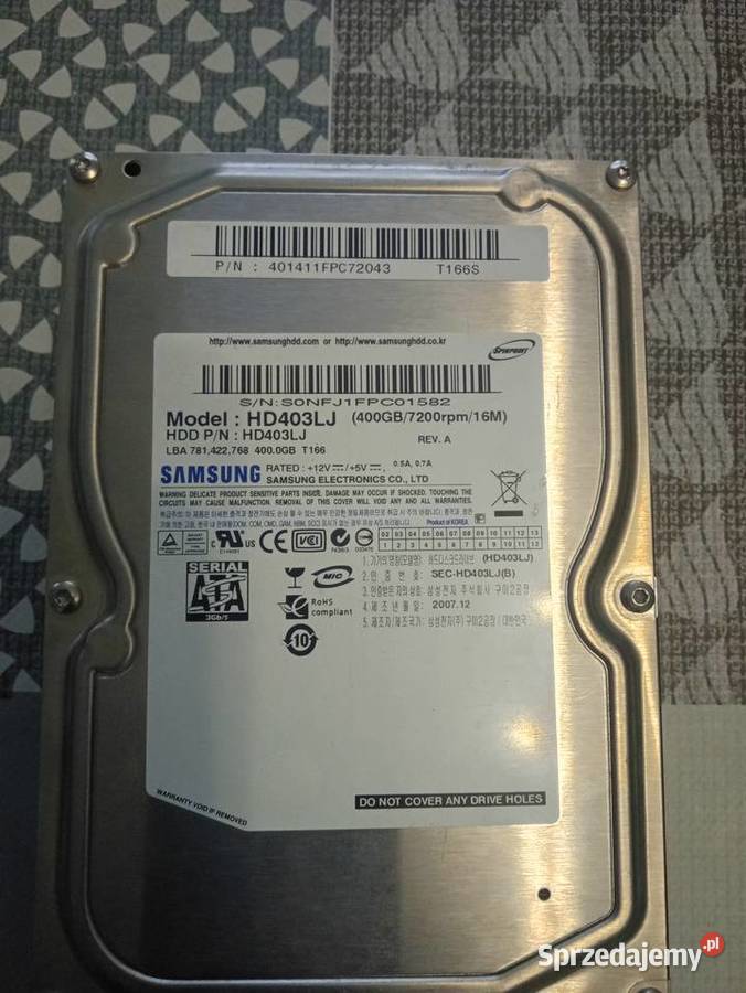 Dysk Samsung 400gb Dyski Myślenice