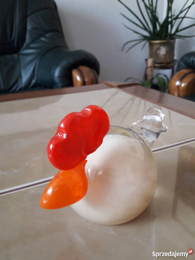 Szklany przycisk papieru Caitnes Kurczak Tikka Janów Lubelski