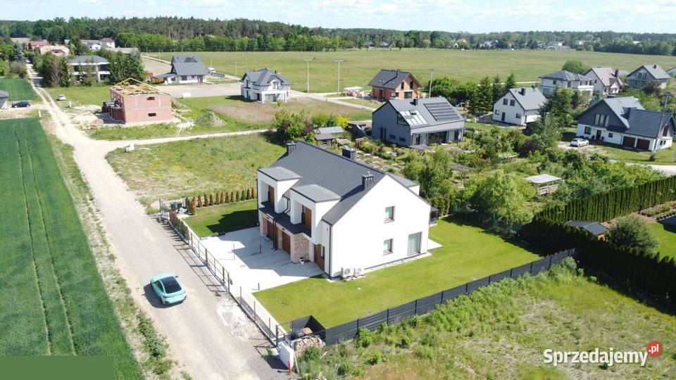 165 m2 duży ogród gotowy bliźniak Kampinos