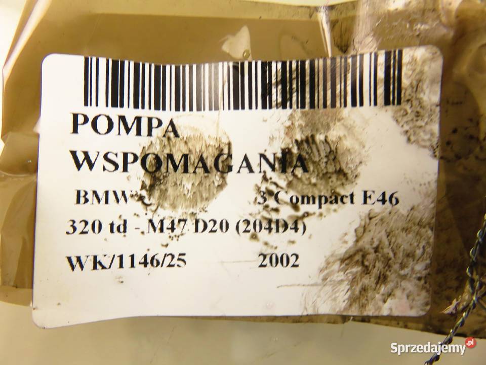 POMPA WSPOMAGANIA BMW E46 320 td 6756575