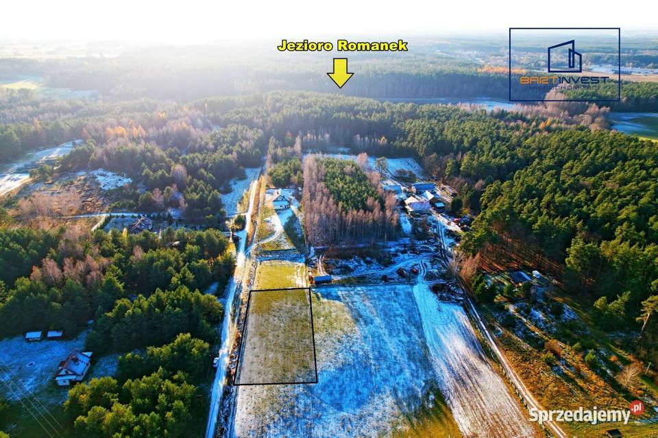 Świetna piękne tereny 1499 m2 utwardzona Romany