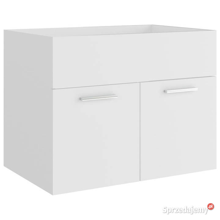 2cz zestaw mebli łazienkowych biały materiał sprzedam