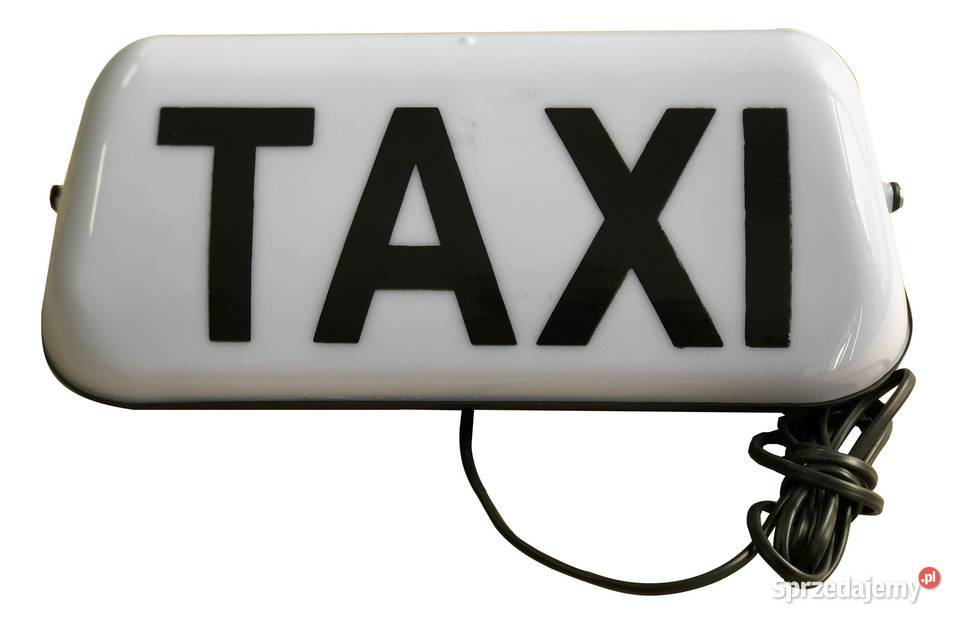 Podświetlany Kogut TAXI Lampa Szpakówka Biały lubelskie