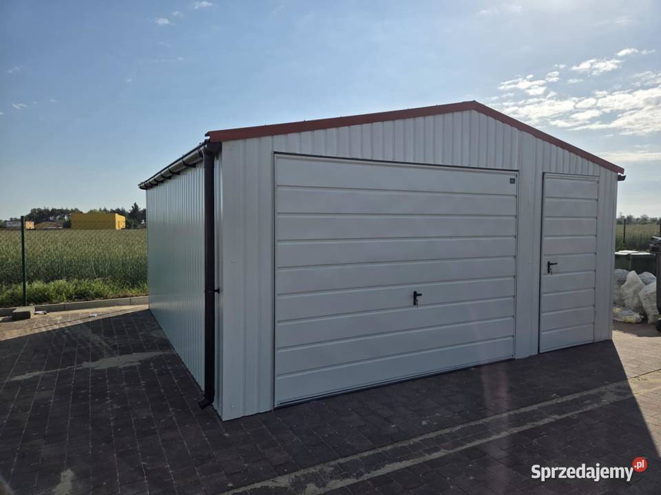 Garaż Blaszany Blaszak 5x5m Biały RAL dwuspadowy Sanok sprzedam