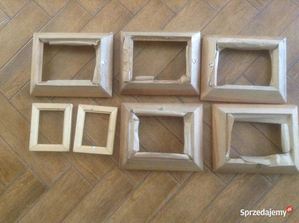 Zestaw ramek drewnianych do obrazów fotosów Ramki i ramy Dom i Ogród Opole
