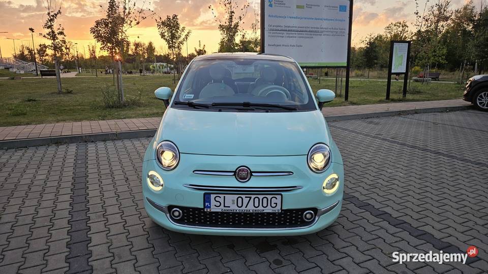 Fiat 500 Lounge MY2017 Miętowy panorama Ruda Śląska