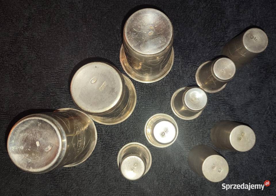 Kubki i kieliszki kiduszowe srebro