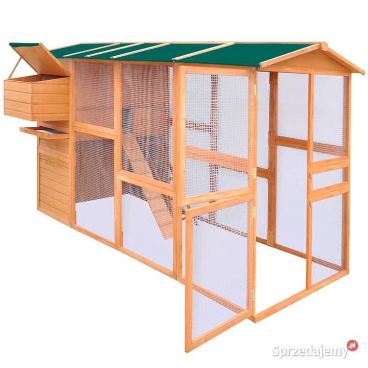 vidaXL Kurnik z drewna 295 x 163 x 170 170411 Pozostałe Ogród mazowieckie Warszawa
