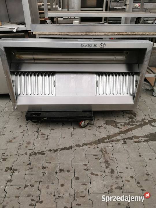 Okap przyscienny 150x30x80 35 sprzedam