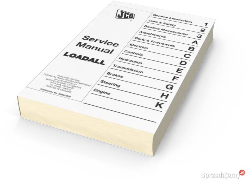 Instrukcja napraw JCB 52050 52550 525S Szamotuły